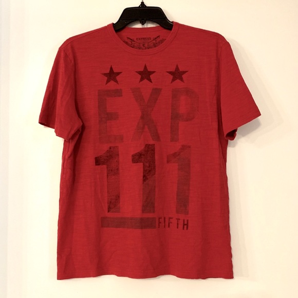 Men’s Express Red Crew Neck T Shirt - Picture 1 of 6